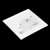 Kyriakos Kaziras Arctic Emotion Black/White Square Tray Emotion Arctique 25 Cm