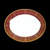 St Honore Cherry/Gold Oval Dish (Special Order)