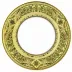 Matignon Apple Green/Gold Charger/Presentation Plate 31 Cm (Special Order)