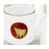 Chinese Horoscope Red/Gold Mini Mug Ox 7 Cm 15 Cl
