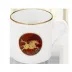 Chinese Horoscope Red/Gold Mini Mug Horse 7 Cm 15 Cl
