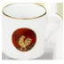 Chinese Horoscope Red/Gold Mini Mug Rooster 7 Cm 15 Cl