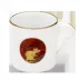 Chinese Horoscope Red/Gold Mini Mug Rat 7 Cm 15 Cl