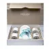 Ocean Blue/Gold Set Of 4 Teacups And Saucers