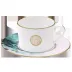 Ocean Blue/Gold Teacup And Saucer 16 Cm 14 Cl
