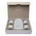 Infini White Set Of 4 Teacups And Saucers White