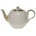 Princess Victoria Green Tea Pot With Rose 36 Oz 5.5 in H