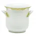 Princess Victoria Green Mini Cachepot With Handles 4.75 in L X 3.75 in H