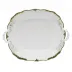 Princess Victoria Dark Green Square Cake Plate With Handles 9.5 in Sq