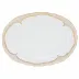 Golden Elegance Gold Platter 15 in L X 11.5 in W