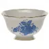 Chinese Bouquet Blue Open Sugar Bowl 3 in D X 1.5 in H
