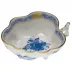 Chinese Bouquet Blue Deep Leaf Dish 4 in L X 3 in W