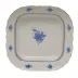 Chinese Bouquet Blue Square Fruit Dish 11 in Sq