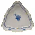 Chinese Bouquet Blue Triangle Dish 9.5 in L