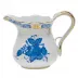 Chinese Bouquet Blue Creamer 4 Oz 3.25 in H