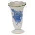 Chinese Bouquet Blue Scalloped Bud Vase 2.5 in H