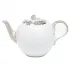 Princess Victoria Light Blue Tea Pot With Rose 36 Oz 5.5 in H