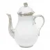 Princess Victoria Light Blue Coffee Pot With Rose 36 Oz 8.5 in H