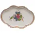 Chinese Bouquet Multicolor Small Scalloped Tray 5.5 in L