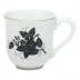 Chinese Bouquet Black Mug 10 Oz 3.5 in H