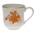 Chinese Bouquet Rust Mug 10 Oz 3.5 in H