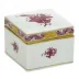 Chinese Bouquet Raspberry Square Box 2.25 in L X 2.25 in W X 2 in H