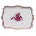 Chinese Bouquet Raspberry Small Tray 7.5 in L X 5.5 in W