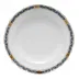 Chinese Bouquet Garland Black Sapphire Salad Plate 7.5 in D