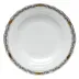 Chinese Bouquet Garland Black Dessert Plate 8.25 in D