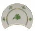 Chinese Bouquet Green Crescent Salad Plate 7.25 in L X 5 in W