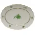 Chinese Bouquet Green Platter 17 in L X 12.5 in W
