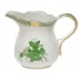 Chinese Bouquet Green Creamer 10 Oz 4 in H