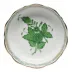 Chinese Bouquet Green Mini Scalloped Dish 3.25 in L X 0.75 in H