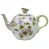 Royal Garden Multicolor Tea Pot With Butterfly 36 Oz 5.5 in H