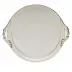 Golden Edge Round Tray With Handles 11.25 in D