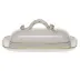 Golden Edge Butter Dish With Branch 8.5 in L