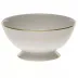 Golden Edge Footed Bowl 5 in D X 2.5 in H