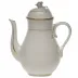 Golden Edge Coffee Pot With Rose 36 Oz 8.5 in H