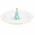 Holiday Sweets Plate Multicolor 4.25 in H X 11 in D