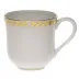 Golden Laurel Gold Mug 11 Oz 3.5 in H