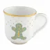 Christmas Mug Gingerbread Forest Green Christmas Mug Gingerbread 11 Oz 3.5 in H