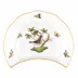 Rothschild Bird Multicolor Crescent Salad Plate Motif 01 7.25 in L X 5 in W