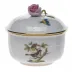 Rothschild Bird Multicolor Covered Sugar With Rose 4 Oz 3.25 in H