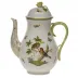 Rothschild Bird Multicolor Coffee Pot With Rose 60 Oz 10 in H