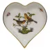 Rothschild Bird Multicolor Small Heart Tray 4 in L X 4 in W