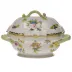 Queen Victoria Multicolor Tureen With Branch 2 Qt 9.5 in H