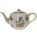 Queen Victoria Multicolor Tea Pot With Rose 84 Oz 6.75 in H