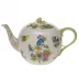 Queen Victoria Multicolor Tea Pot With Rose 60 Oz 6.5 in H