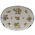 Queen Victoria Multicolor Platter 15 in L X 11.5 in W