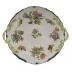 Queen Victoria Multicolor Chop Plate With Handles 12 in D